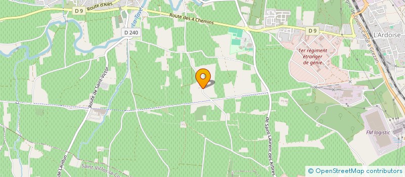 localisation de l'entreprise ART & PARTAGES  LAUDUN-L'ARDOISE