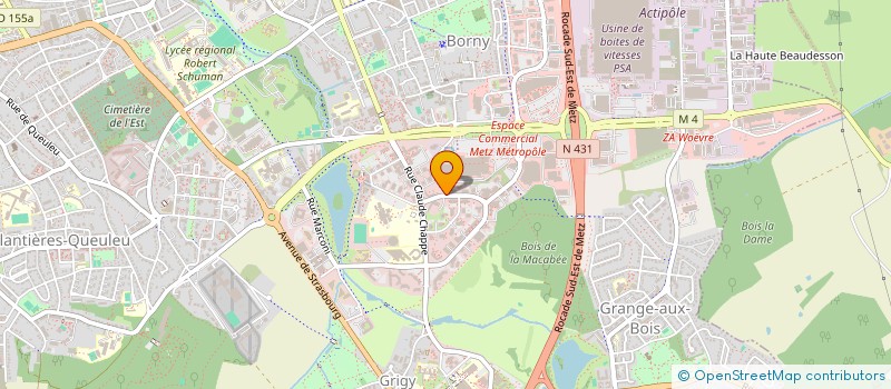 localisation de l'entreprise ART PASSION  METZ