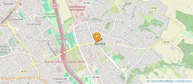 localisation de l'entreprise ART & PATISSERIE  BALMA