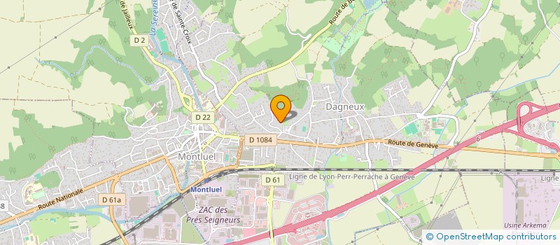 localisation de l'entreprise ART & PATRIMOINE CONSEIL à DAGNEUX