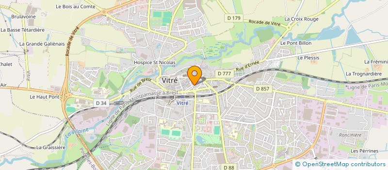 localisation de l'entreprise ART'PHAN  VITRE