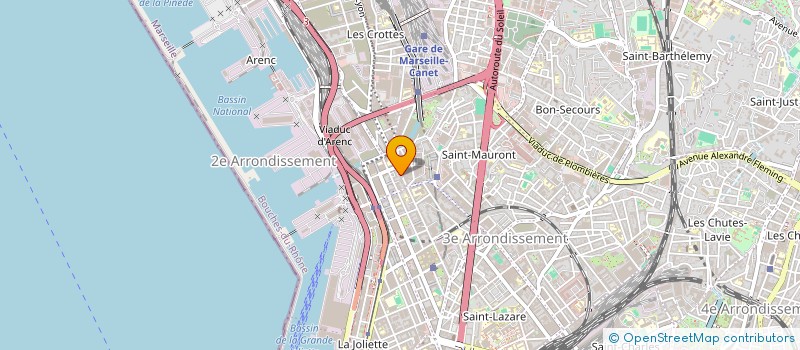 localisation de l'entreprise ART'PIZZA à MARSEILLE