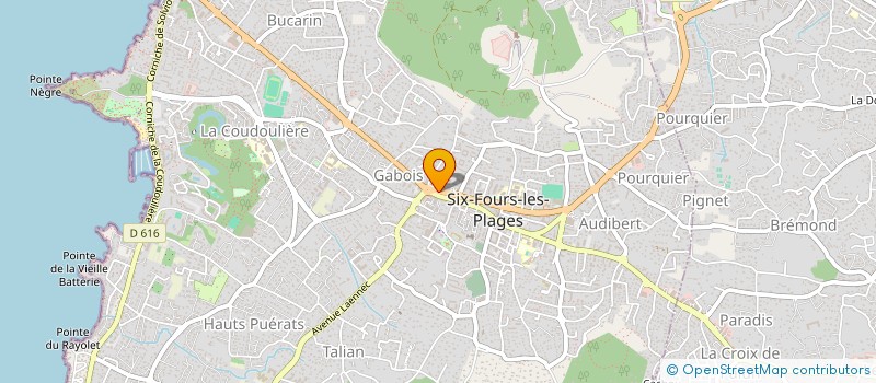 localisation de l'entreprise ART PLAC DESIGN à SIX-FOURS-LES-PLAGES