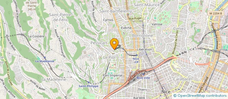 localisation de l'entreprise ART PLANS à NICE