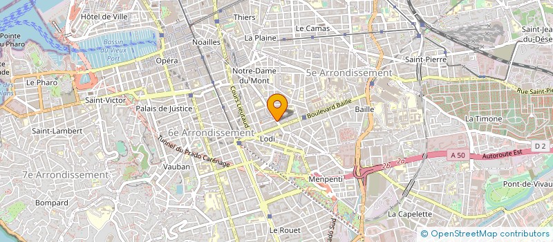 localisation de l'entreprise ART PLASTIQUE AGENCE SUD à MARSEILLE