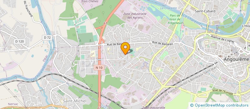 localisation de l'entreprise ART PLATRERIE AQUITAINE à ANGOULEME