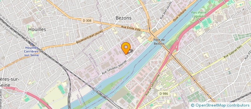 localisation de l'entreprise ART PLUS 95 à BEZONS