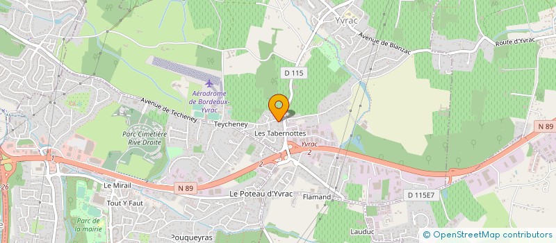 localisation de l'entreprise ART POA  YVRAC