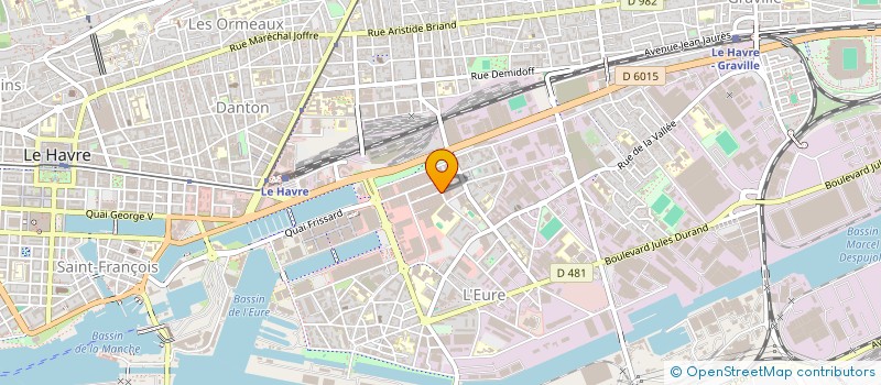 localisation de l'entreprise ART PROD à LE HAVRE