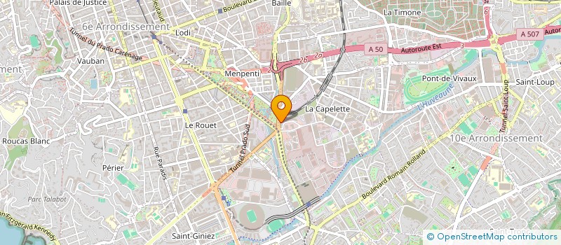 localisation de l'entreprise ART PROD  MARSEILLE