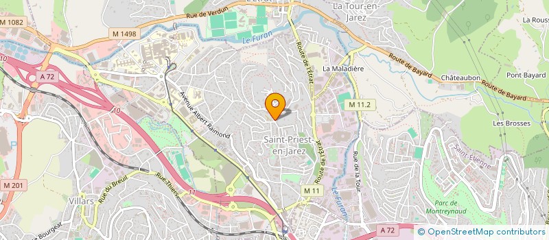 localisation de l'entreprise ART & PROM  SAINT-PRIEST-EN-JAREZ