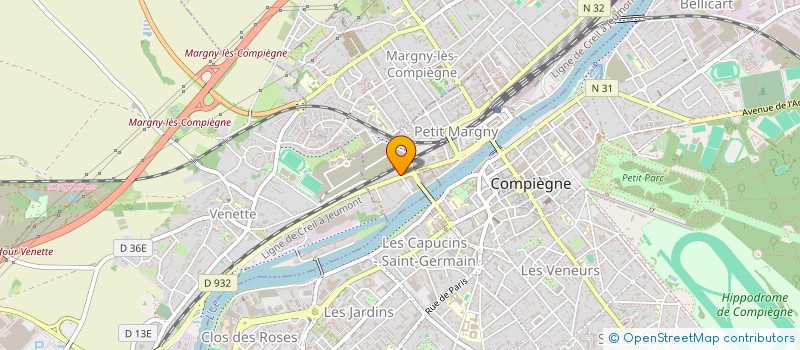 localisation de l'entreprise ART PROMOTION  MARGNY-LES-COMPIEGNE