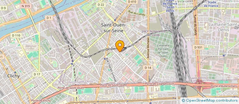 localisation de l'entreprise ART REGIE TRANSPORT.COM à SAINT-OUEN-SUR-SEINE