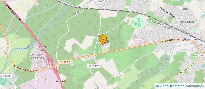 localisation de l'entreprise ART REGIME ET NUTRITION  AYGUEMORTE-LES-GRAVES