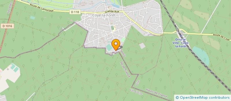 localisation de l'entreprise ART - RENO DECOR  COYE LA FORET