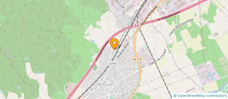 localisation de l'entreprise ART'RENOVAT  MILHAUD