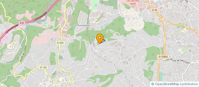 localisation de l'entreprise ART RESINE & SOL  CHATEAUNEUF-GRASSE