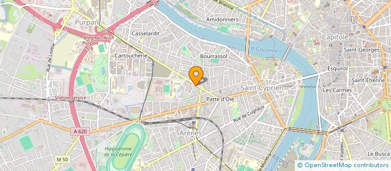localisation de l'entreprise ART RIVE GAUCHE à TOULOUSE