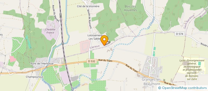 localisation de l'entreprise ART ROMANAISE  CLERIEUX