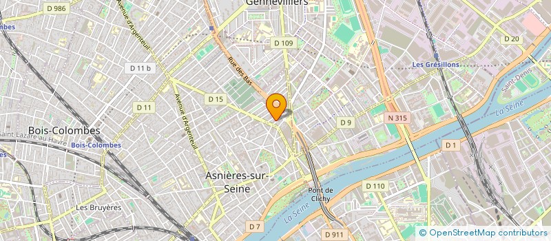 localisation de l'entreprise ART ROOMER  ASNIERES-SUR-SEINE