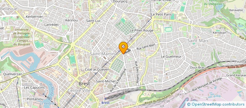 localisation de l'entreprise ART'RYTHMINOVA à BREST