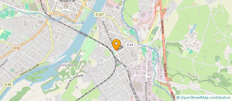 localisation de l'entreprise ART'S ACADEMY  LE COTEAU