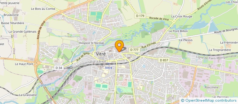 localisation de l'entreprise ART'S & HOPS  VITRE