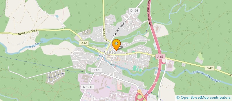 localisation de l'entreprise ART SANS CIBLE  CASTETS