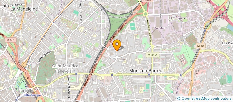 localisation de l'entreprise ART SCENE à MONS-EN-BARŒUL