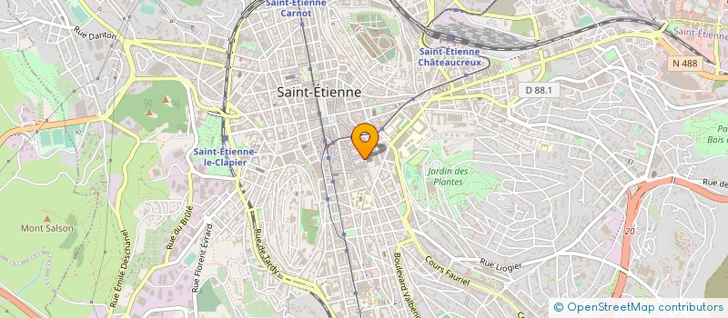 localisation de l'entreprise ART SCENE à SAINT-ETIENNE