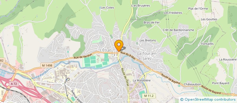 localisation de l'entreprise ART SCENE à L'ETRAT