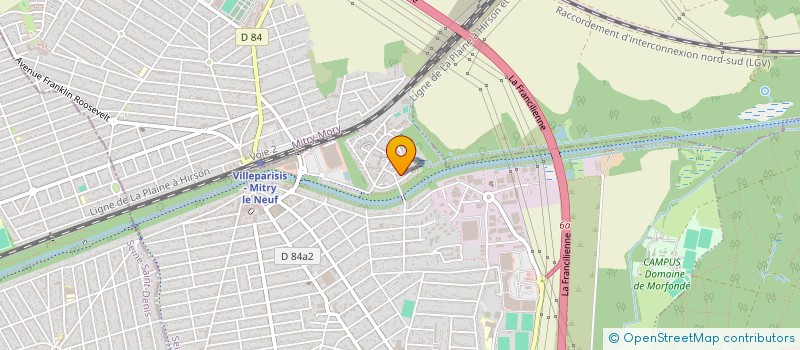 localisation de l'entreprise ART SCENE DANSE  VILLEPARISIS