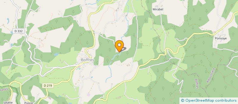 localisation de l'entreprise ART SCENE DECO  BOFFRES