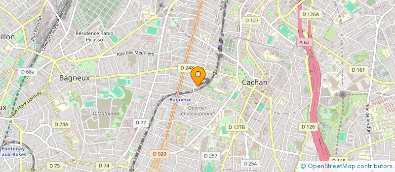 localisation de l'entreprise ART SCENES à CACHAN
