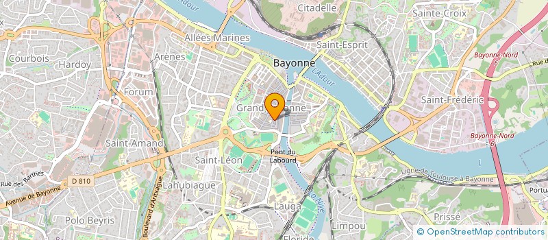 localisation de l'entreprise ART SCENIQUE  BAYONNE