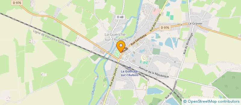 localisation de l'entreprise ART SCENIQUE COMPAGNIE  LA GUERCHE SUR L'AUBOIS