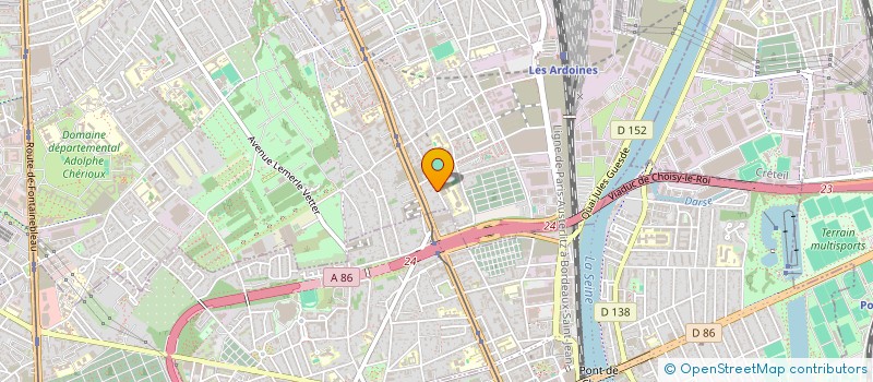 localisation de l'entreprise ART SCIENCE 21 à VITRY-SUR-SEINE