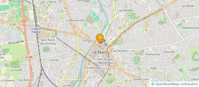 localisation de l'entreprise ART & SENS  LE MANS