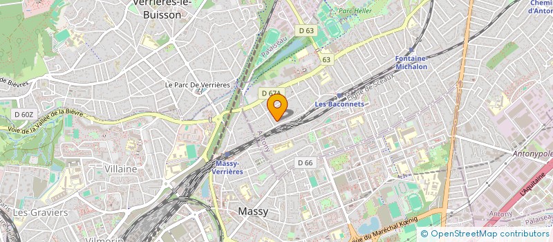 localisation de l'entreprise ART SENSING à ANTONY