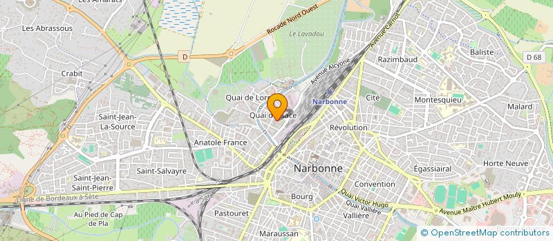 localisation de l'entreprise ART SERVICE DISTRIBUTION à NARBONNE