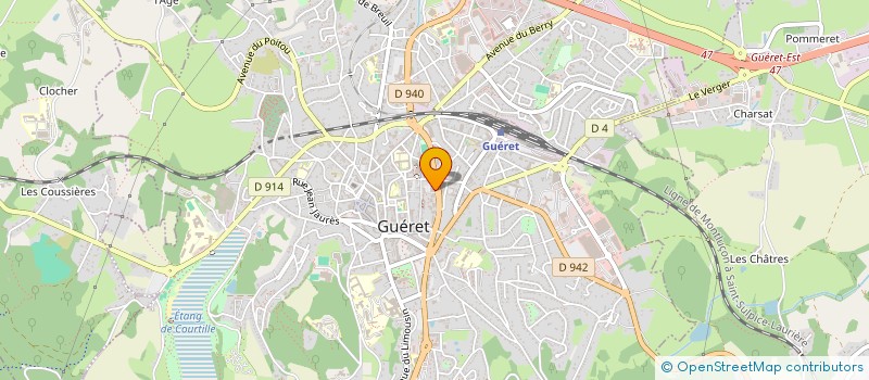 localisation de l'entreprise ART & SO à GUERET