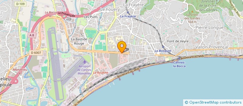 localisation de l'entreprise ART & SOLS à CANNES