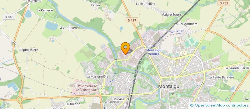 localisation de l'entreprise ART SONIC  MONTAIGU-VENDEE