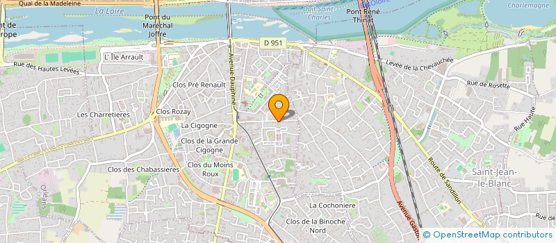 localisation de l'entreprise ART'SOS à ORLEANS