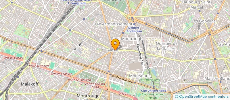 localisation de l'entreprise ART SOUS X PARIS 14  PARIS