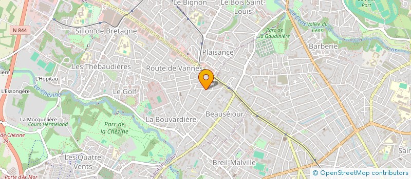 localisation de l'entreprise ART SPACE à SAINT-HERBLAIN