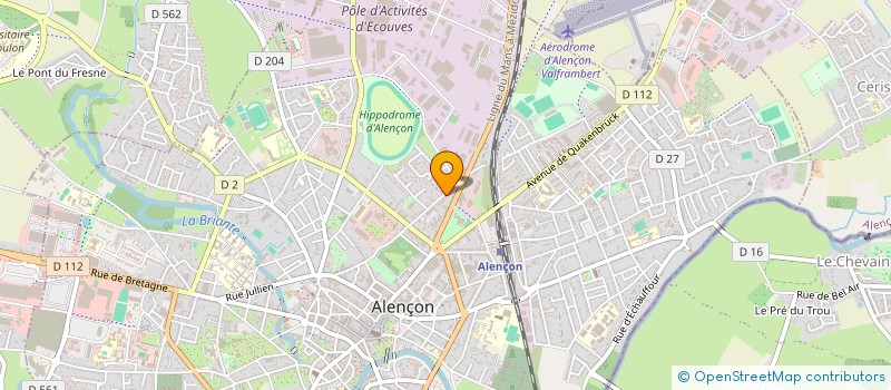 localisation de l'entreprise ART SPORTIUM 61 à ALENCON