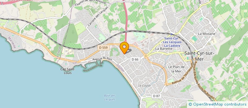 localisation de l'entreprise ART STONE à SAINT-CYR-SUR-MER