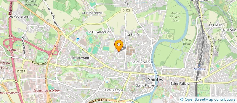 localisation de l'entreprise ART STORES ET FERMETURES  SAINTES