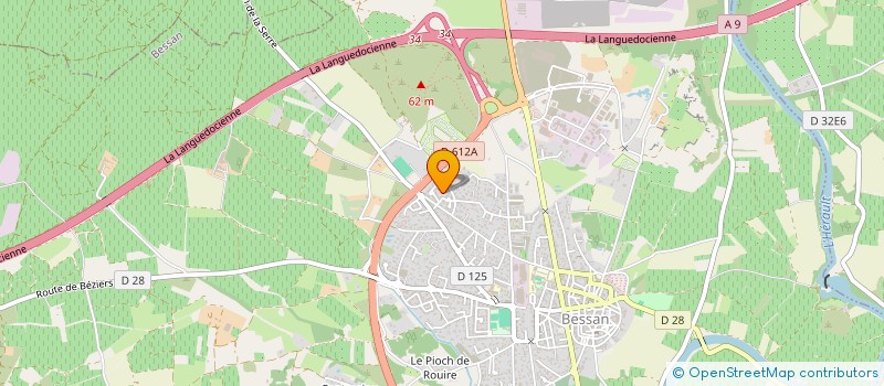 localisation de l'entreprise ART'STUDIO DANSE  BESSAN